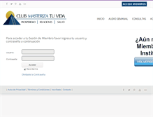Tablet Screenshot of masterizatuvida.com